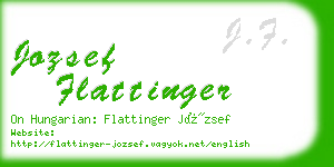 jozsef flattinger business card